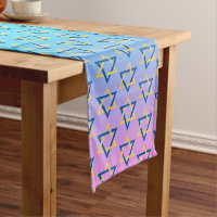 Étoile juive motif sur bleu et rose ombre