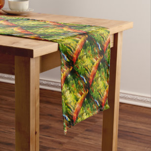 Chemin De Table Court Eucalyptus Arbre Allée Pointillisme Art