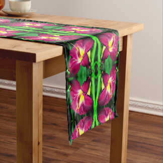 Chemin De Table Court Fermeture quotidienne de la fleur Abstraite
