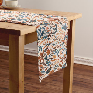 Chemin De Table Court Feuilles Rustiques d'Automne