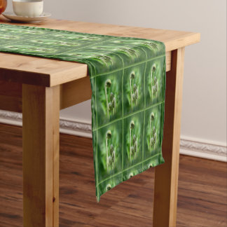 Chemin De Table Court Fiddlehead Ferns Motif naturel