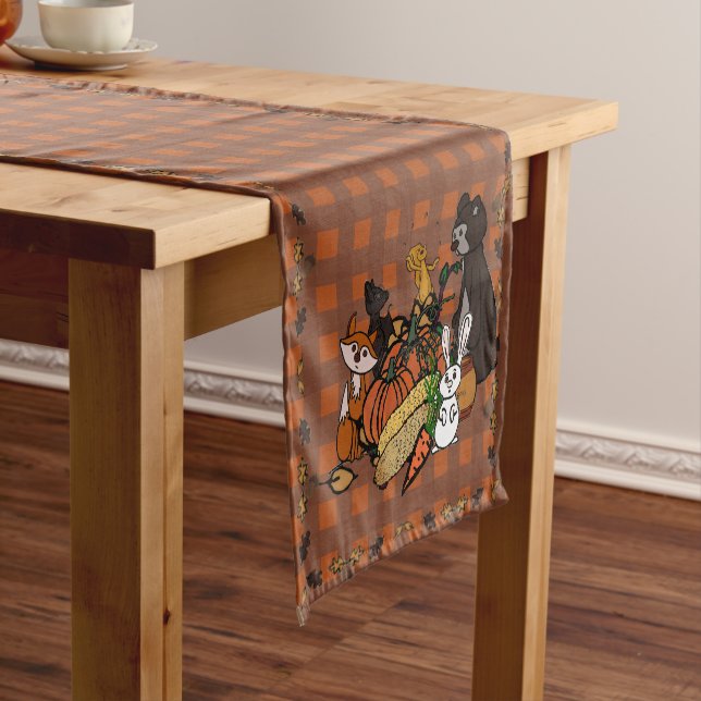 Chemin De Table Court figdewdrop's Fall gingham Table Runner (In Situ)