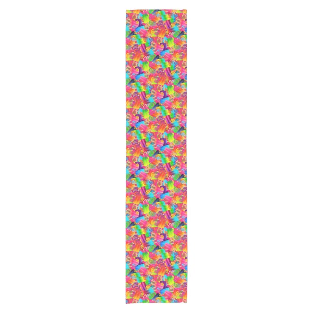 Chemin De Table Court Fils CKC-Popsicle, Pink-14x72 COTON TABLE RUNNER (Devant)