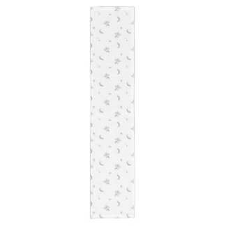 Chemin De Table Court Fleur blanche romantique