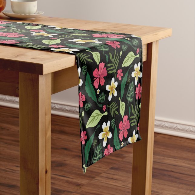 Chemin De Table Court Fleur Tropicale  (In Situ)