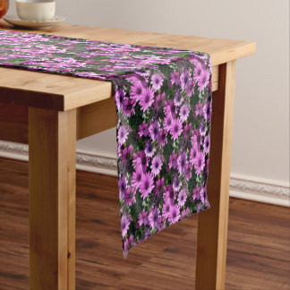 Chemin De Table Court Fleurs de marguerite africaine violet Motif de la 