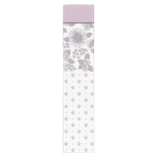 Chemin De Table Court Fleurs violettes petites et grandes