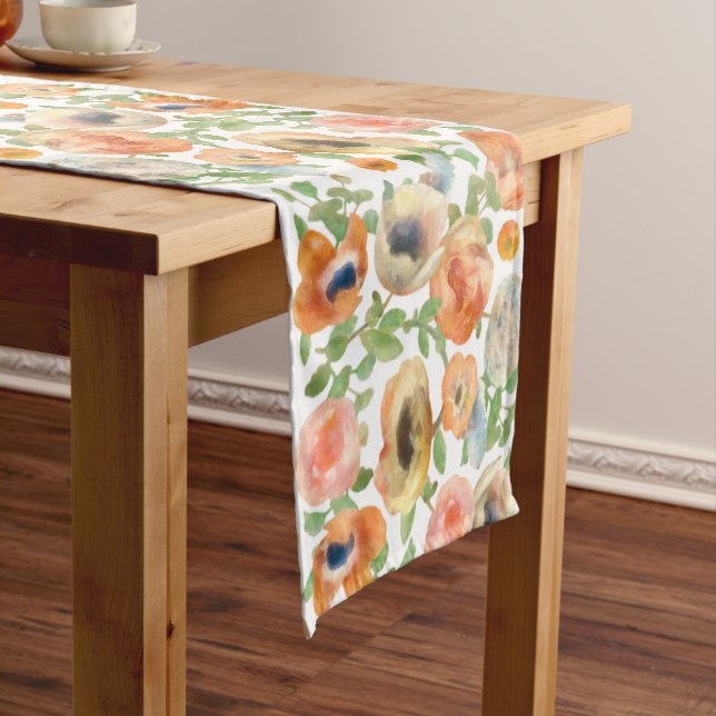 Chemin De Table Court Flowers (In Situ)