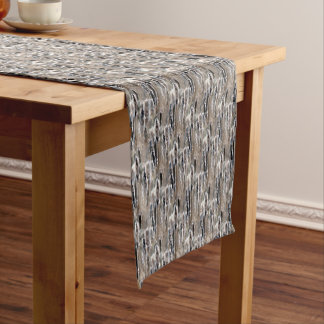 Chemin De Table Court Fluffy Cattails Nature Motif Douche rideau