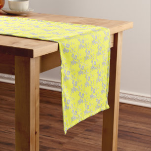 Chemin De Table Court FONCTIONNEMENT À 2 TABLES DE 1 JAUNE FS 14 x 72 po