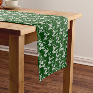 Chemin De Table Court FONCTIONNEMENT D'UNE TABLE BLANCHE VERT-FS 14 x 72