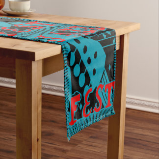Chemin De Table Court Formes Abstraites, style Matisse, ajouter du texte