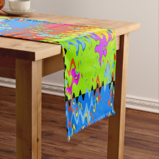 Chemin De Table Court Formes Abstraites, style Matisse, ajouter du texte