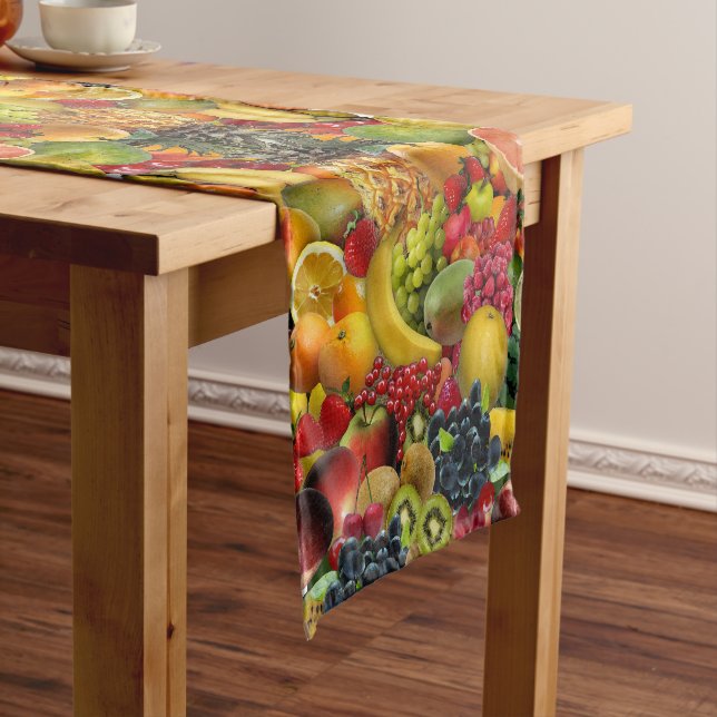 Chemin De Table Court Fruit 🍊 🍏 🍓 Table Runner (In Situ)