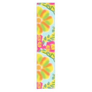 Chemin De Table Court Fun Festive Festival joyeux Bright Table Runner