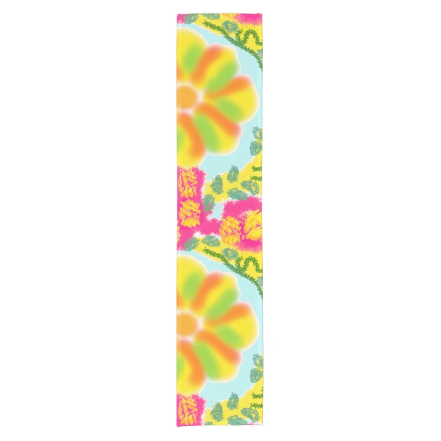 Chemin De Table Court Fun Festive Festival joyeux Bright Table Runner (Devant)