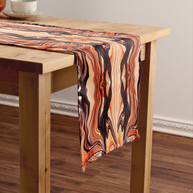 Chemin De Table Court Gâteau orange et café (In Situ)