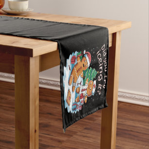 Chemin De Table Court Gingerbread Homme Cookie laide Sweat Oh Snap Xmas