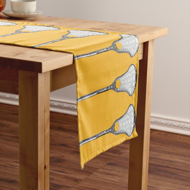 Chemin De Table Court Girls Lacrosse Decor Short Table Runner (In Situ)