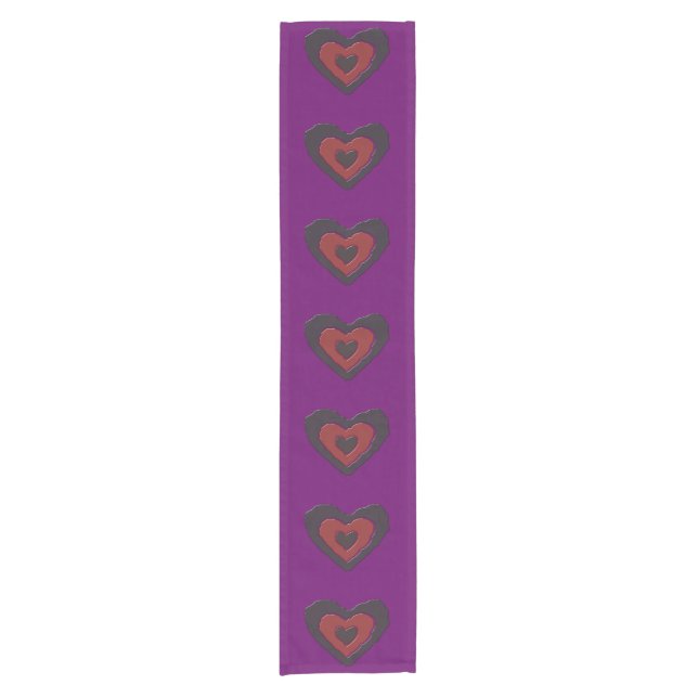 Chemin De Table Court Gothique Melting Love Coeur Runner Table (Devant)