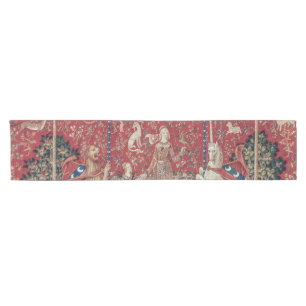 Chemin De Table Court Goût de tapisserie médiévale Lady and Unicorn