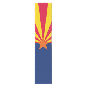 Chemin De Table Court Graphique Drapeau dynamique de l'état de l'Arizona