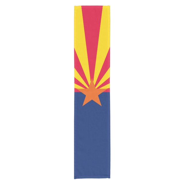 Chemin De Table Court Graphique Drapeau dynamique de l'état de l'Arizona (Devant)