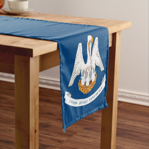 Chemin De Table Court Graphique dynamique de drapeau d'état de la