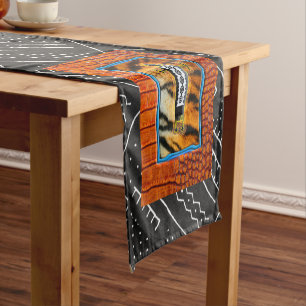 Chemin De Table Court Graphisme tribal africain Afrocentrique