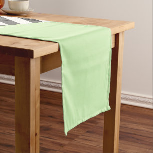 Chemin De Table Court Gray Zigzag, Gray Chevron, Zigzag Pattern, Mint