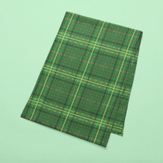 Chemin De Table Court Green Plaid 