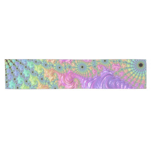 Chemin De Table Court Groovy Trippy Boho Tonale de Bijou Arc-en-Ciel Fra