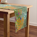 Chemin De Table Court Gustav Klimt - Jardin des fleurs<br><div class="desc">Jardin aux fleurs - Gustav Klimt en 1905-1907</div>