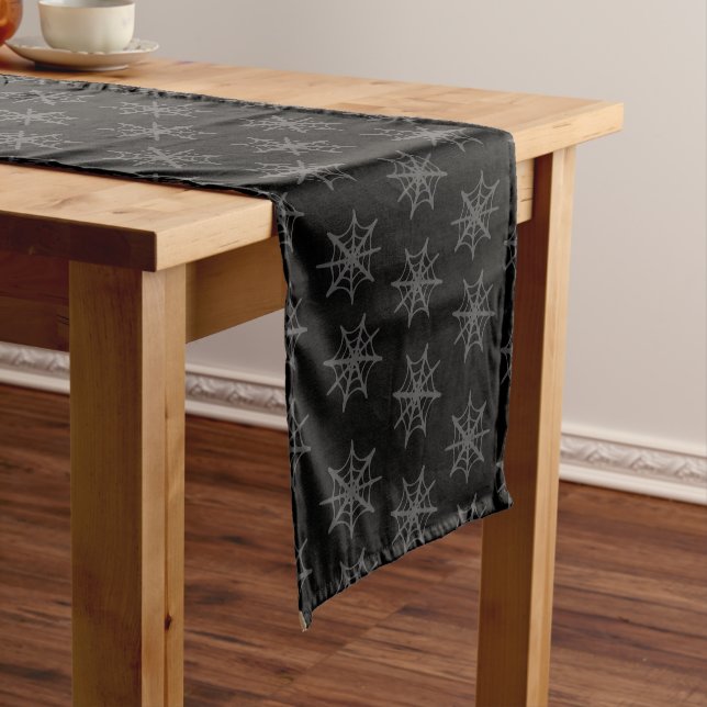 Chemin De Table Court Halloween Black Cute (In Situ)