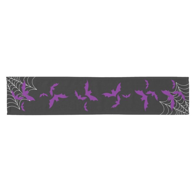 Chemin De Table Court Halloween noir (Horizontal)