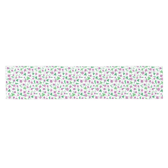 Chemin De Table Court Hibiscus pourpre (Horizontal)