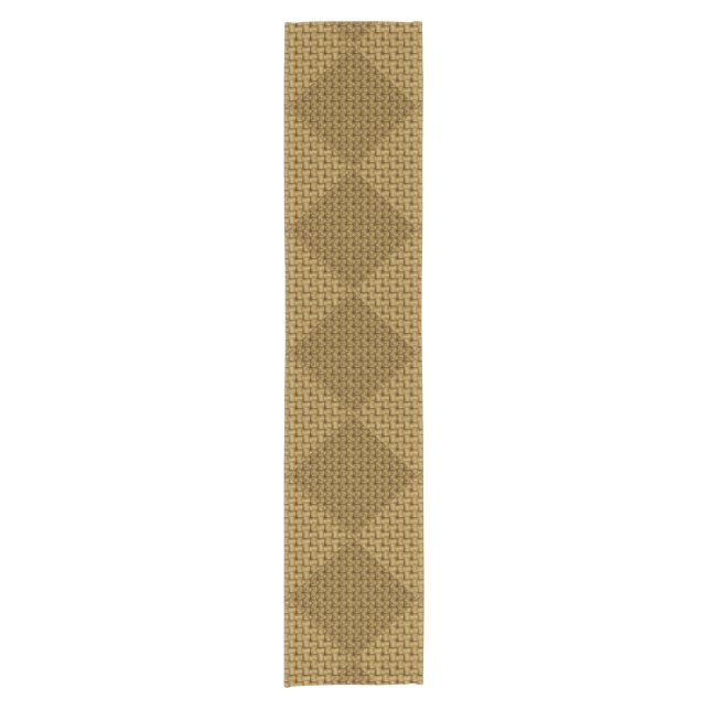 CHEMIN DE TABLE COURT HOUSSE DE COUVERTURE DE STYLE TISSÉ ARTISANAL VINT (Devant)
