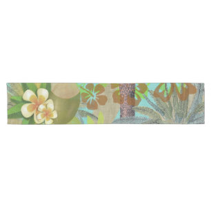 Chemin De Table Court Hula Vintage Floral Graphisme Floral Hawaii