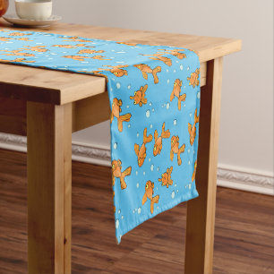 Chemin De Table Court Illustration de caricature de poisson rouge orange