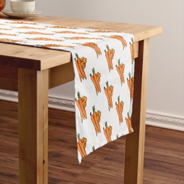 Chemin De Table Court Illustration de carotte (In Situ)