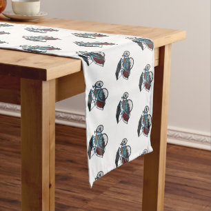 Chemin De Table Court Illustration de cyclo-pousse