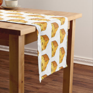 Chemin De Table Court Illustration de fromage