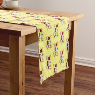 Chemin De Table Court Illustration de kit de batterie