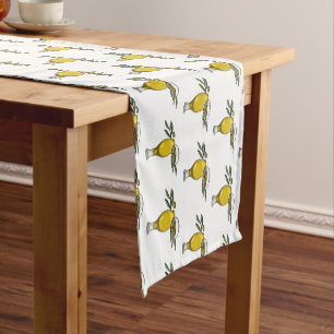Chemin De Table Court Illustration d'huile d'olive