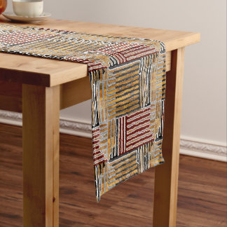 Chemin De Table Court Impression Afrocentrée de tissu Kuba
