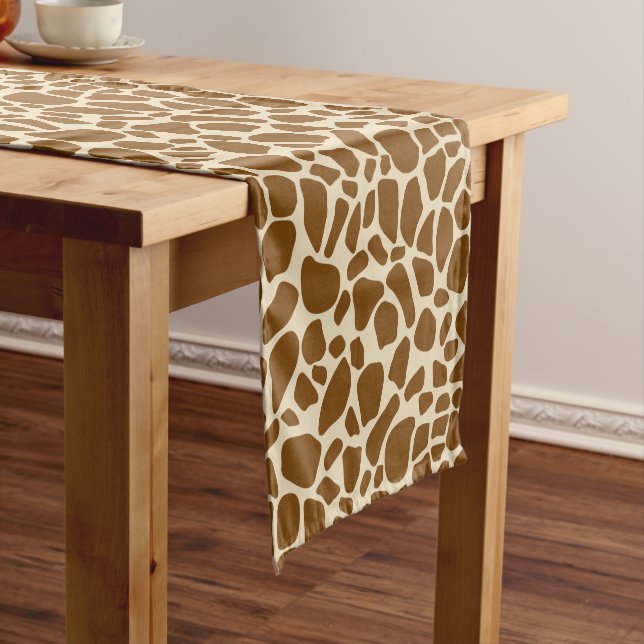 Chemin De Table Court Impression girafe (In Situ)