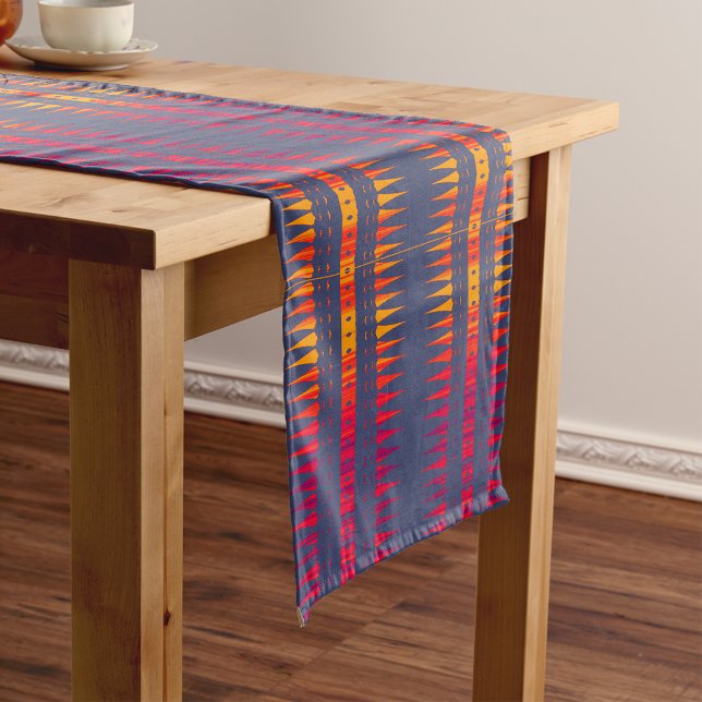 Chemin De Table Court Imprimé géométrique africain (Créateur téléchargé)