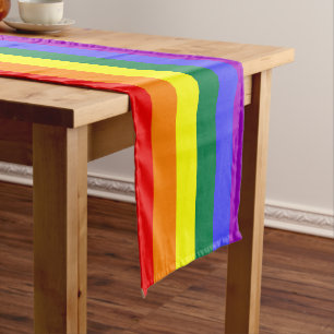 Chemin De Table Court Indicateur de la fierté arc-en-ciel