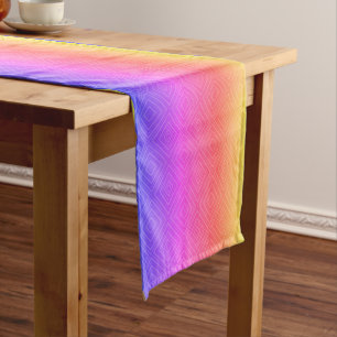 Chemin De Table Court Ipanema Arc-en-ciel Hypnotique Diamant Moderne Pop