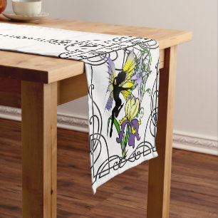 Chemin De Table Court Iris Shadow Fairy